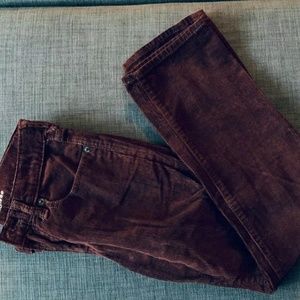 GAP Kids Maroon Corduroy Straight Leg Pants